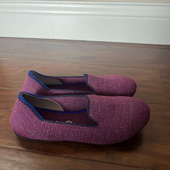 Rothy's Mulberry Glitter and Blue Slip-On loafer-Size 13 - Picture 2 of 9